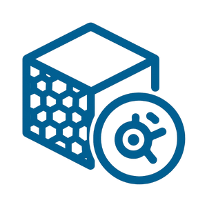 Icono de hematopoyesis e inmunogenética con gota y hélice de ADN, vinculado a estudios de progenitores hematopoyéticos y genética inmune.